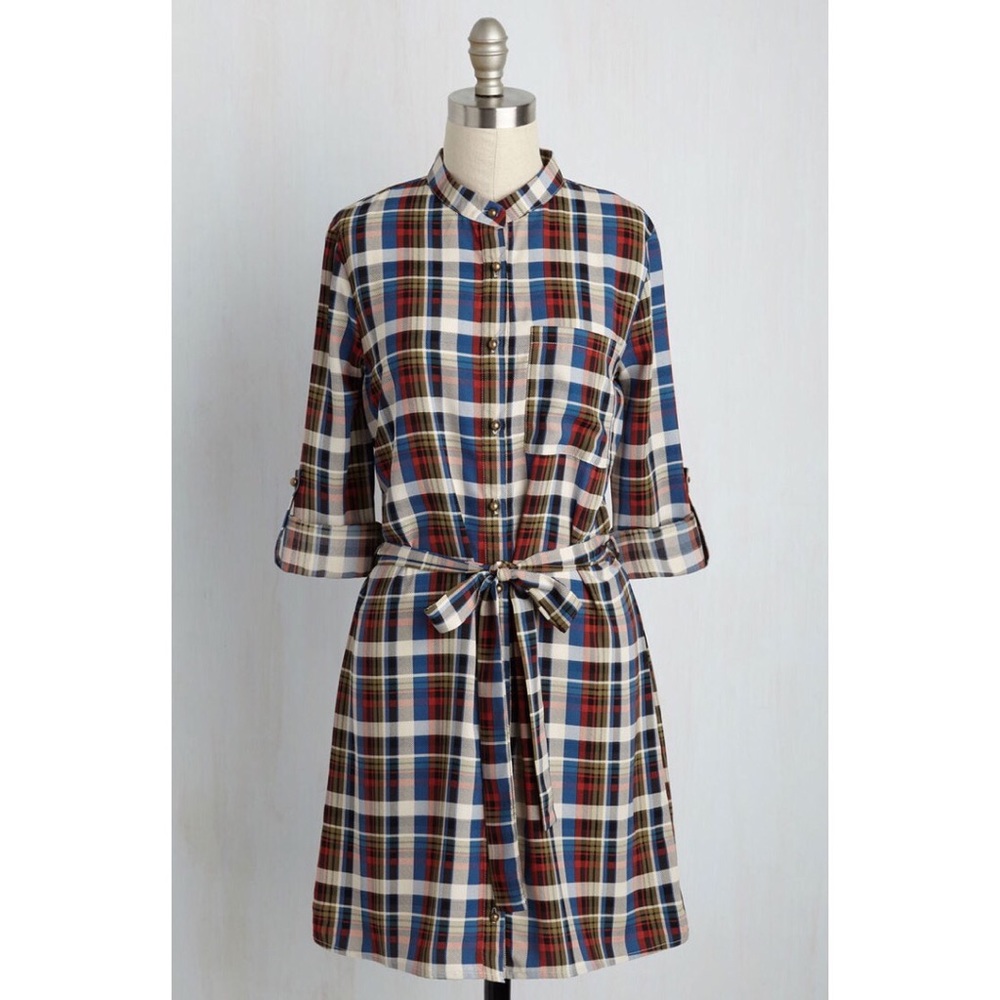 Modcloths' Rustic Reverence Shirt Dress